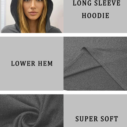 Women's Super Soft Long Sleeve Hoodie — Perfect for Hiking, Fitness, Running & Cycling