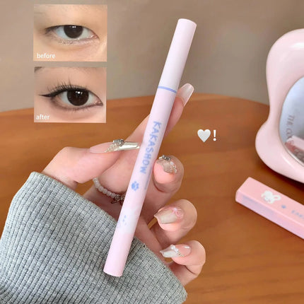 Ultra Slender Liquid Eyeliner Fast Drying Smooth Waterproof Eyeliner Pen Long Lasting Black Brown Lower Eyelash Pen Cosmetics