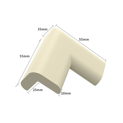 Soft Corner Protectors- Pre-Taped Rubber Edge Guards with Adhesive Strips, Furniture Bumpers for Fireplace Table Stairs Cabinet