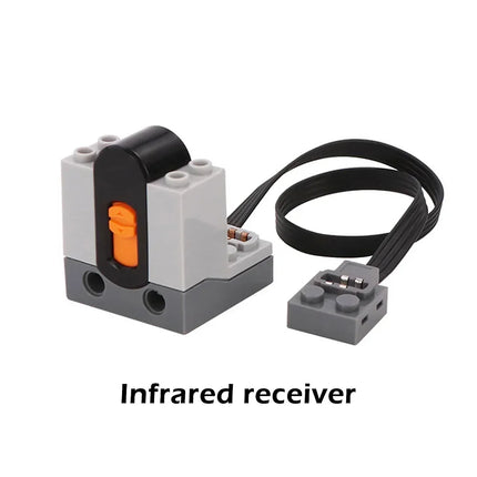 Power Functions Servo Train Motor Battery Box Switch Light IR Remote Control Receiver Technical Parts Set Building Blocks