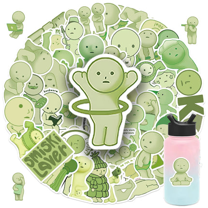 54Pcs Smiski Stickers Vinyl Waterproof  Stickers DIY Stickers Scrapbooking Phone Luggage Skateboard Waterproof Graffiti Decals