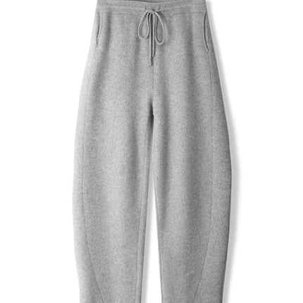 Popular Men's Cashmere Machete Pants Autumn Winter Loose Casule Pants 100% Merino Wool Knitted Trousers Thick Soft Warm Pants