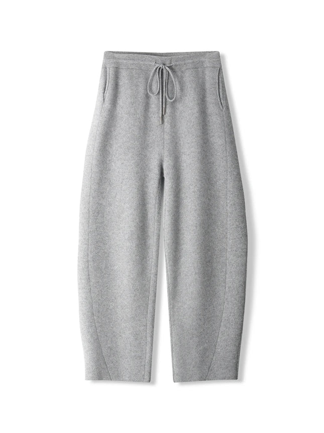 Popular Men's Cashmere Machete Pants Autumn Winter Loose Casule Pants 100% Merino Wool Knitted Trousers Thick Soft Warm Pants