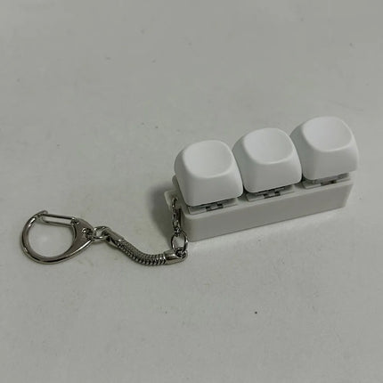 Relaxing DIY Keyboard Fidget Keychain Keycap Keys Button Finger Keyboard Cap 4/9Keys Relief Stress Clicker Toy Adult