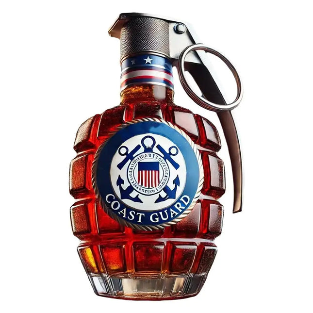 Military Hand Whiskey Bottle Engraved Hand Shape Whiskey Glass For Bar Office Home Decor Wine Cocktail Bottle Statue Decoration