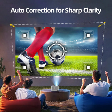 CAIWEI A6L Beam Projector 4K Full HD 1080P Home theater 3000 ANSI Auto Focus WiFi6 Smart Led Video Projectors Portable with MEMC