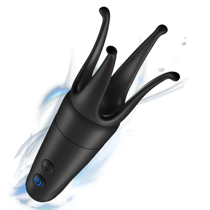 Penis Trainer Electric Shock Male Masturbator Penis Vibrator 10 Vibrating Modes Male Stroker 360°Wrapped Adult Sex Toys for Men