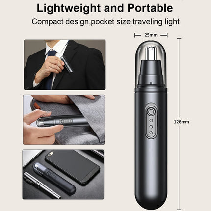 Nose Hair Trimmer Mini Trimmer for Nose Electric Hair Trimmer Nose Portable Hair Clipper Rechargeable Ear and Nose Hair Trimmer