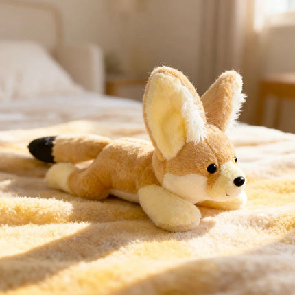 Adorable Laid-Back Animal Plush Toys - Crocodile Axolotl Rhinoceros Fennec Fox Soft Stuffed Toys for Girl Boy Zoo Souvenirs