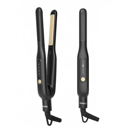 Professional Men's Hair Straightener 13mm Narrow Panel 2 in 1 Straighten and Curl  Display Anti Scald Portable Gift Box