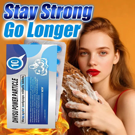 Blue Pills Male Max Energy Supplement with Natural Oyster & Ginseng Organic Epimedium Ginseng Capsule for Health and Well-Being