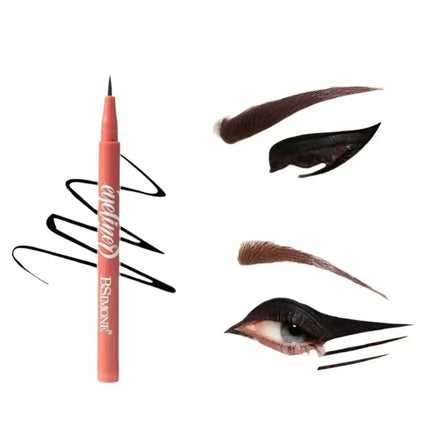 Waterproof Black Eyeliner Pen Quick Drying Long Lasting Matte Smooth Easy To Color Liquid Eyeliner Pen Makeup Cosmetics