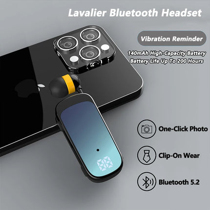 K65 Fashion Bluetooth Headset Business Retractable Lavalier Earphone Super Long Standby Single Ear Hands Free HD Call With Wire