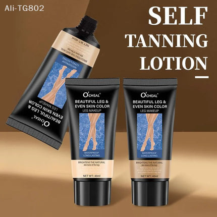 1Pc Waterproof Leg Makeup Lotion Even Skin Tone Body Foundation for Tattoo Cover up Lasting Body Tanning Solution