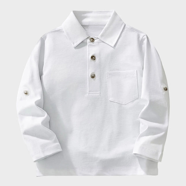 Thermal Shirt Boys Long Sleeve Shirts Kids Casual Button School Shirts With Chest Pocket 3 16 Years Ropa De Exterior Para NiñOs
