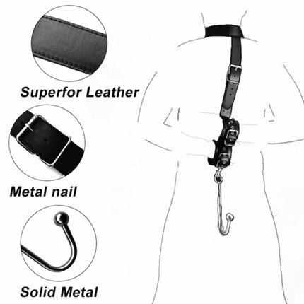 Anal Hook Backhand Buttonhole Plug Metal Rear Anal Porn Bondage Tail Butt Plug Erotic HandCuffs Mouth Gag BDSM Bondage