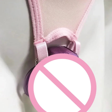 Black/red/pink T-back Chastity Cage Sissy with Fixed Strap Chastity Belt Adjustable Penis Cock Cage Underwear Sex Toys for Men
