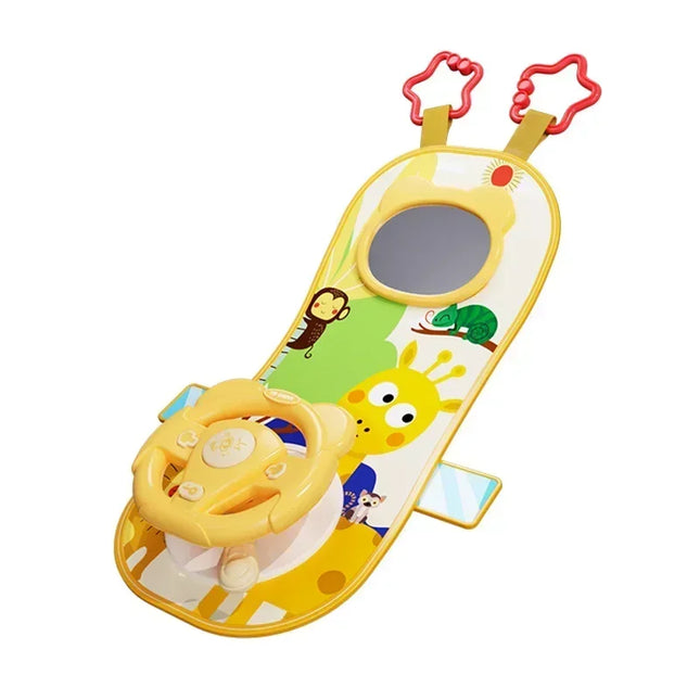 Baby Car Seat Toys Baby Toy Electric Simulate Driving Car Copilot Steering Wheel Seat Toy Hanging Toys for Baby 0 12M Hot