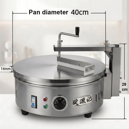 Electric 220V Integrated Pancake Making Machine Commercial Semi-automatic Crepe Baker Maker Snack Equipment