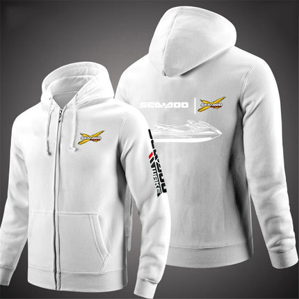 2025 Comfortable Jacket Spring And Autumn Fashion Zipper Hoodies Man's Sea Doo Seadoo Moto Logo Print Pullover Hooded Coat