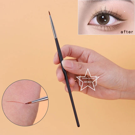 T22 Fine Eyeliner Makeup Brush Liquid Gel Eyeliner Brush Precision Thin Long Eyeliner Brush Professional Eye Liner Makeup Tool