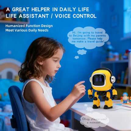 DeepSeek AI Smart Robot Toy for Kids - Voice Interactive Dialogue Educational Desktop Toy with Intelligent Conversation