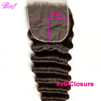 Brazilian Raw Human Hair Loose Deep Wave 4x4 5x5 6x6 Lace Closure Human Hair Loose Wave Lace Frontal Closure Only for Wig Making