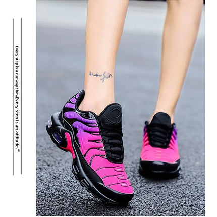 Casual Breathable Running Shoes Men's Large Size Outdoor Sports Sneakers Fashionable Korean Style Couple Matching Footwear