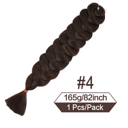 2026 82 Inch Long Jumbo Braiding Hair Synthetic Braids Crochet Hair Extensions 165g Pre Stretched Braid Wholesale For  Women