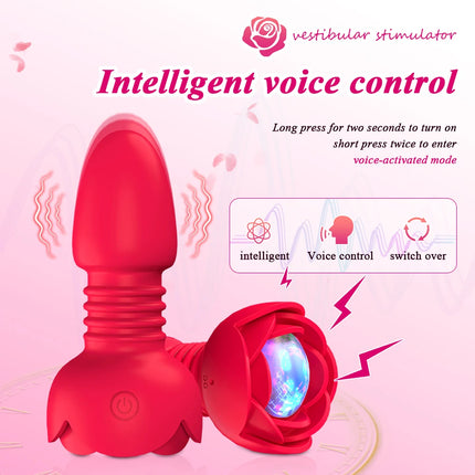 Telescopic Anal Butt Plug Vibrator Wireless Remote Prostate Massager Female Vagina Masturbator for Adult Sex Toys for Women Men
