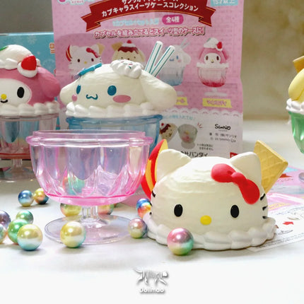 Sanrio Characters Capchara Sweets Case Collection Capsule Toy Blind Box Hello Kitty Cinnamoroll My Melody Mini Figure Desk Decor
