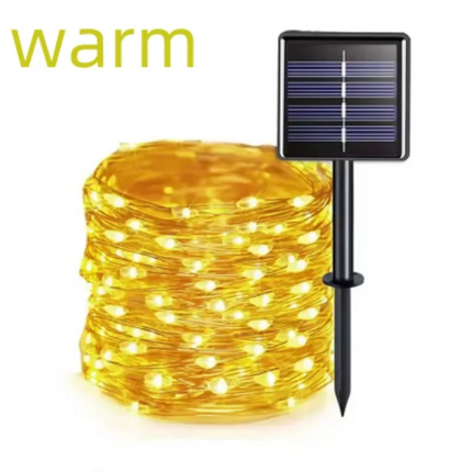 Outdoor Solar String Light 300/200/100/50 LED Fairy Garland 8 Mode Garden Yard Tree Christmas Party Waterproof Copper Wire Lamp