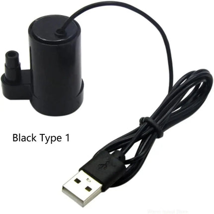 1/2pc DC 3-5V USB Micro Submersible Mini Low Noise Brushless Water Pump for Aquariums Fish Tank Pond Fountain Hydroponics Garden