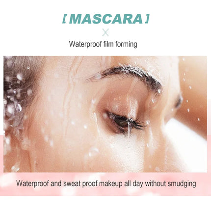 4D Mascara, Black, Waterproof, Ultra-Long, Volumizing, Long-Lasting Smudge-Proof, Perfect Festivals and Special Occasions