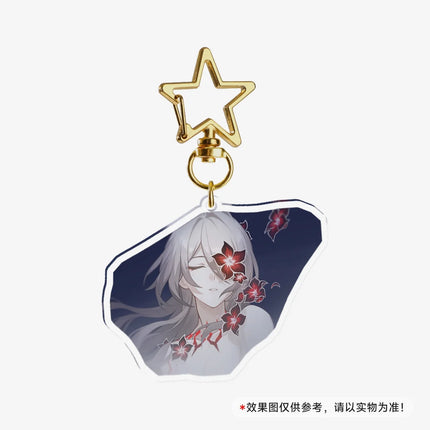 Game Honkai Star Acrylic Keychains Stand Cyrene DanHeng Evernight Cerydra Castorice Phainon Figure Pendant Car Key Chain Gifts