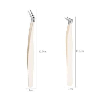 High Quality Latest  Stainless Steel Eyelash Extensions Tweezers Rose Gold color All Color Customized Eyelash Tweezers