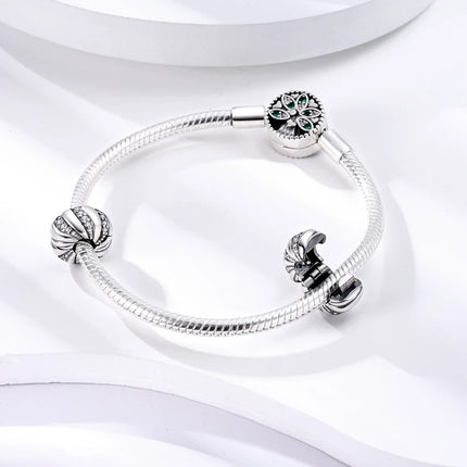 925 Silver Clasp Clip Spacer Stopper Beads Charms & Safety Chain  Clasp Charm Bead Fit Original Bracelet DIY Jewelry