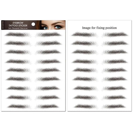 6D Hair Like Eyebrows Stickers Makeup Waterproof Eyebrow Eyebrow Long Natural Hair-liked Authentic Eyebrow Tattoo Sticker