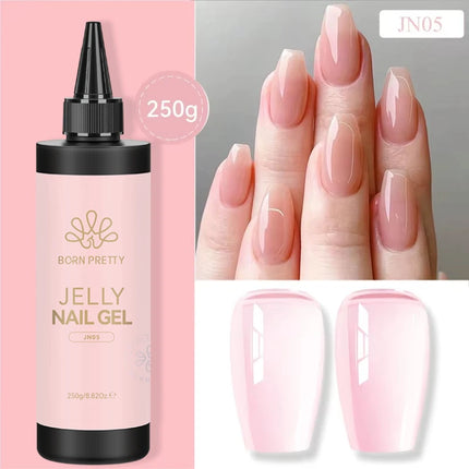 BORN PRETTY 250g Super Strong Nail Glue For False Nail Tips Press On Nails Refilled Package Base Gel Top Coat Matte Top Coat