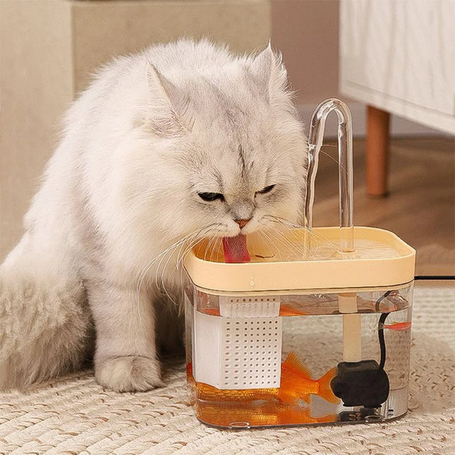 Transparent Cat Drinking Fountain, Automatic Circulating Live Water Basin, Dog Smart Water Fountain, Pet Supplies