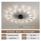 Black 30 heads / Neutral light