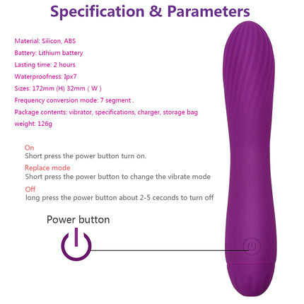 Powerful G Spot Vibrators Effortless Insertion 7 Speeds Clitoris Stimulator Vagina Massager Sex Toys For Women Adult Product