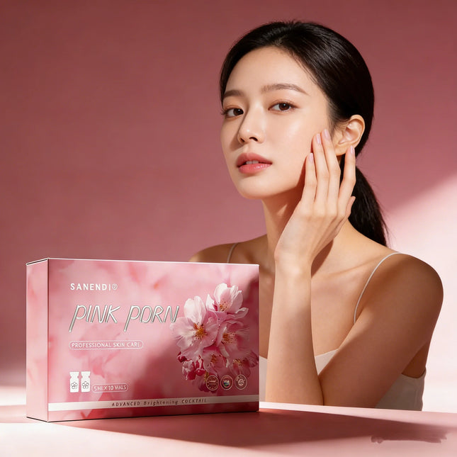 10vials Pink PDRN Salmon DNA Facial Serum For DermaPen Face Glow Peptide Hyaluronic Acid Brighten Cocktail Korean Skin Care Set