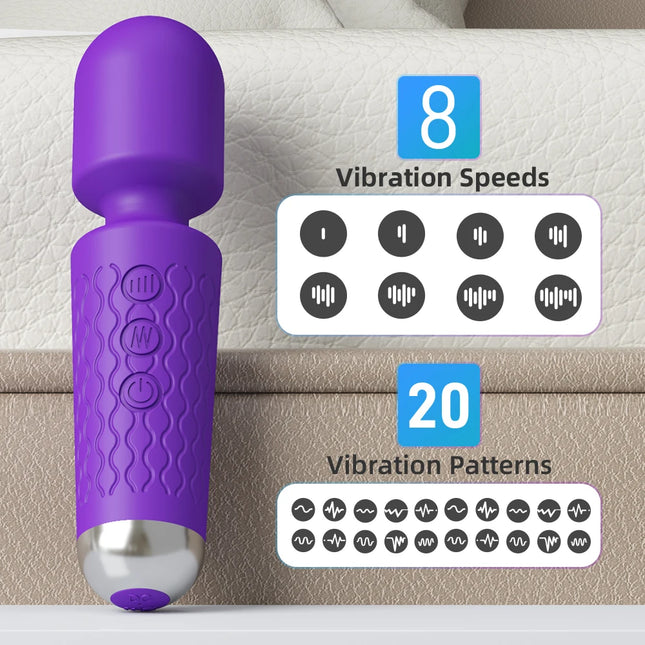 20 Modes AV Stick Vibrator Sex Toys For Women Clitoral Stimulation Massager G Spot Vibrator Masturbators Sexy Toys Adult Product
