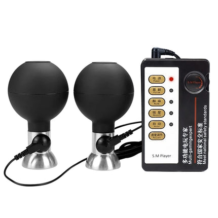 Electric Shocker Nipple Sucker/Clamps Electrostimulator Nipples Pussy E stim Breast Clit Masturbator SM Sex Toys For Men/Women