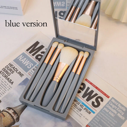 10pcs Mini Makeup Brush Set Powder Eyeshadow Foundation Blush Blender Concealer Beauty Makeup Tools Brush Professional Supplies