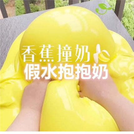 Fanfan Slime Large Bucket Bubbly Slime Non Sticky Big Capacity Soft Stretchy Fake Water Jelly Diy Craft For Adult Hobby Gifts