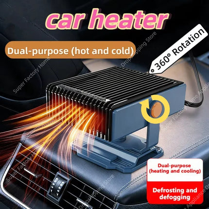 12V Car Mounted Heater With 360 ° Rotating Bracket For Defrosting Defogging Both Cooling Heating Purposes Car Heater New 2026