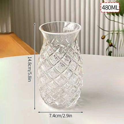 Transparent Glass Cup Exquisite Heat-resistant Tumbler Tea Juice Milk Coffee Mug Water Glasses Stripe Mug Drinkware 350ml-865ml