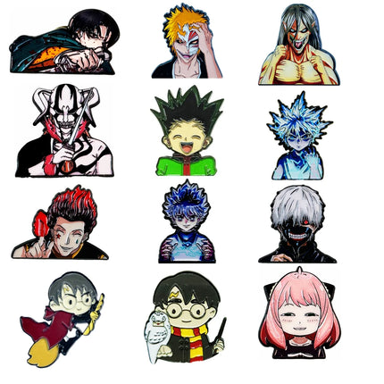 Cartoon Anime Brooch Enamel Pin  Anime Backpack Accessories Badge Lapel Jewelry Friends Wholesale Fashion Jewelry Kid Gift
